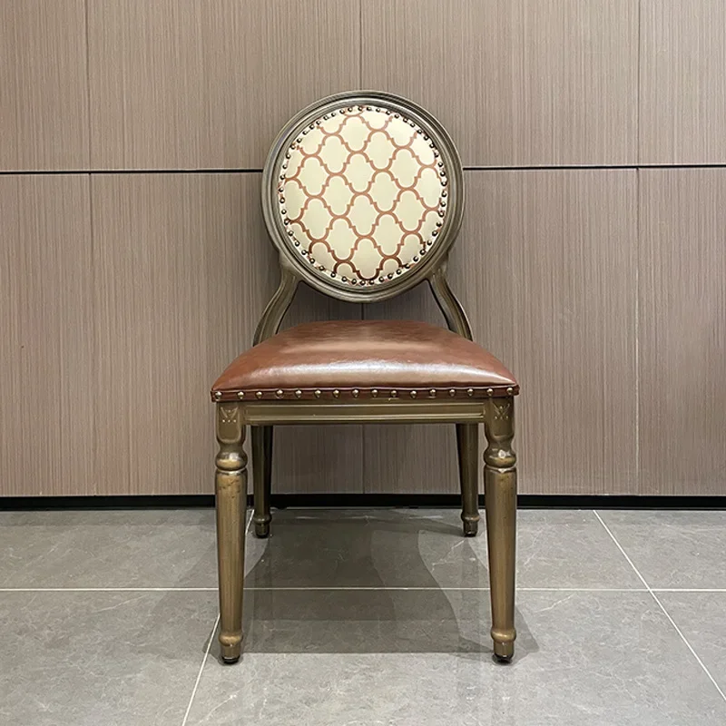 Directly from the manufacturer aluminum alloy round back  modern simple home back  retro creative restaurant high-end