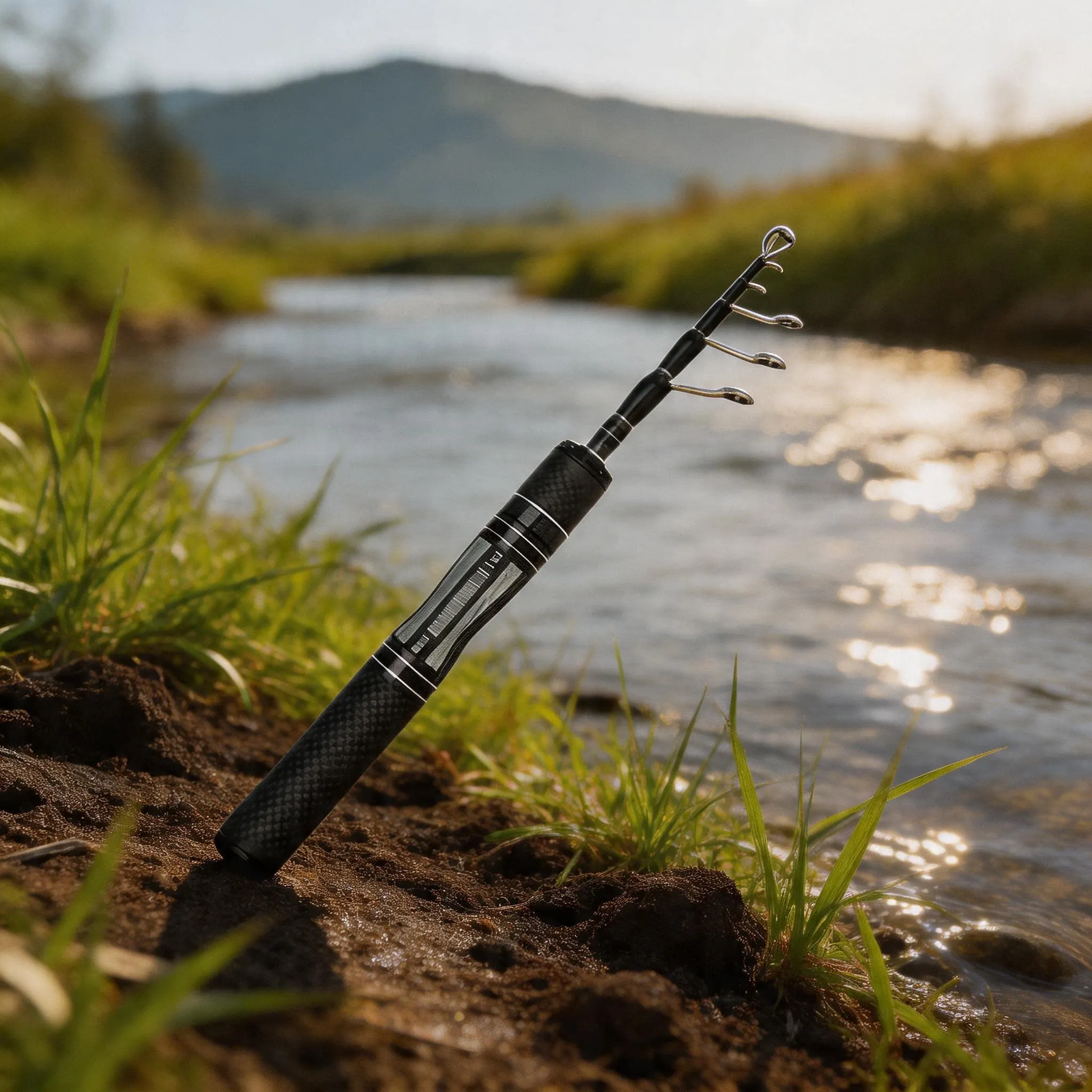 Shrink Rod for On-the-Go Fishing Enthusiasts Using Multi-Layer Carbon Fabric and UV Enhanced Guide Rings to Reduce Line Wear