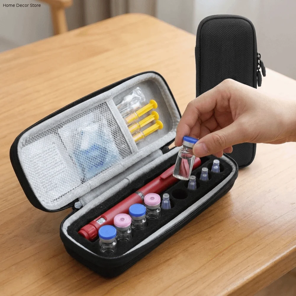 Practical 3ML Insulin Vial Storage Case Waterproof Dust-proof Insulin Vial Protector EVA Shockproof Insulin Organizer Diabetics