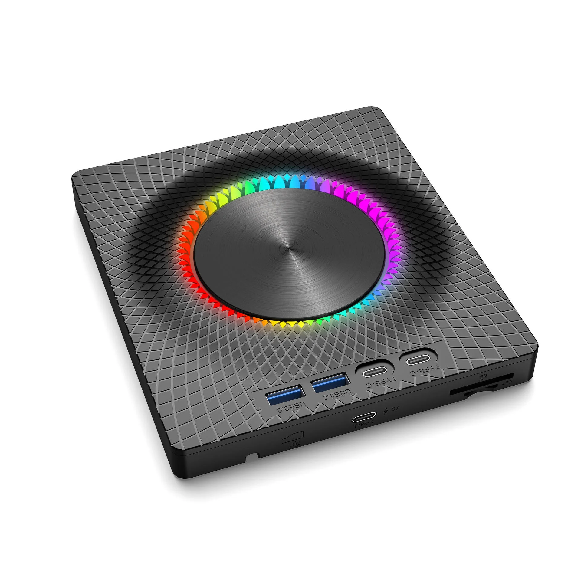 7-in-1-usb30-type-c-ポータブル外付けcd-dvd-rw光学ドライブバーナープレーヤー、tf-sdカードスロット搭載、ノートパソコン-pc対応