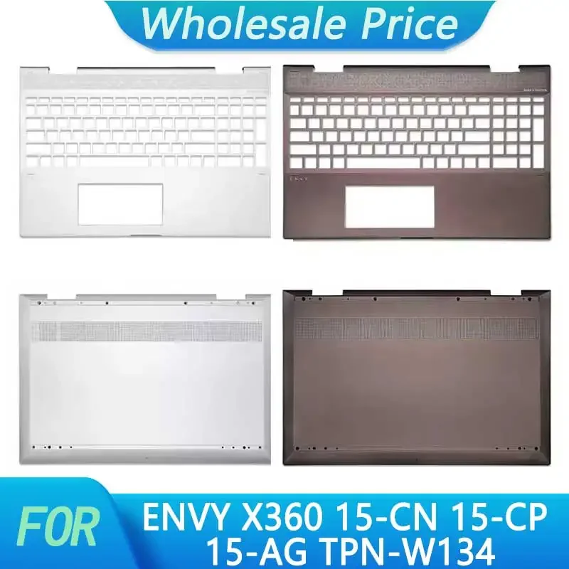 New For ENVY X360 15-CN 15-CP 15-AG TPN-W134 Laptop  Palmrest Bottom Base Case Keyboard