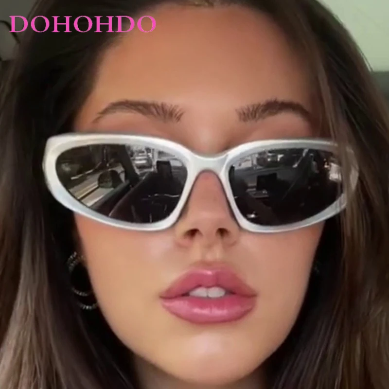 

Fashion Brand Designer Y2K Oval Women's Sunglasses Trends Luxury Men Sunglass Outdoor Sports Shades Goggles Ladies Lentes UV400