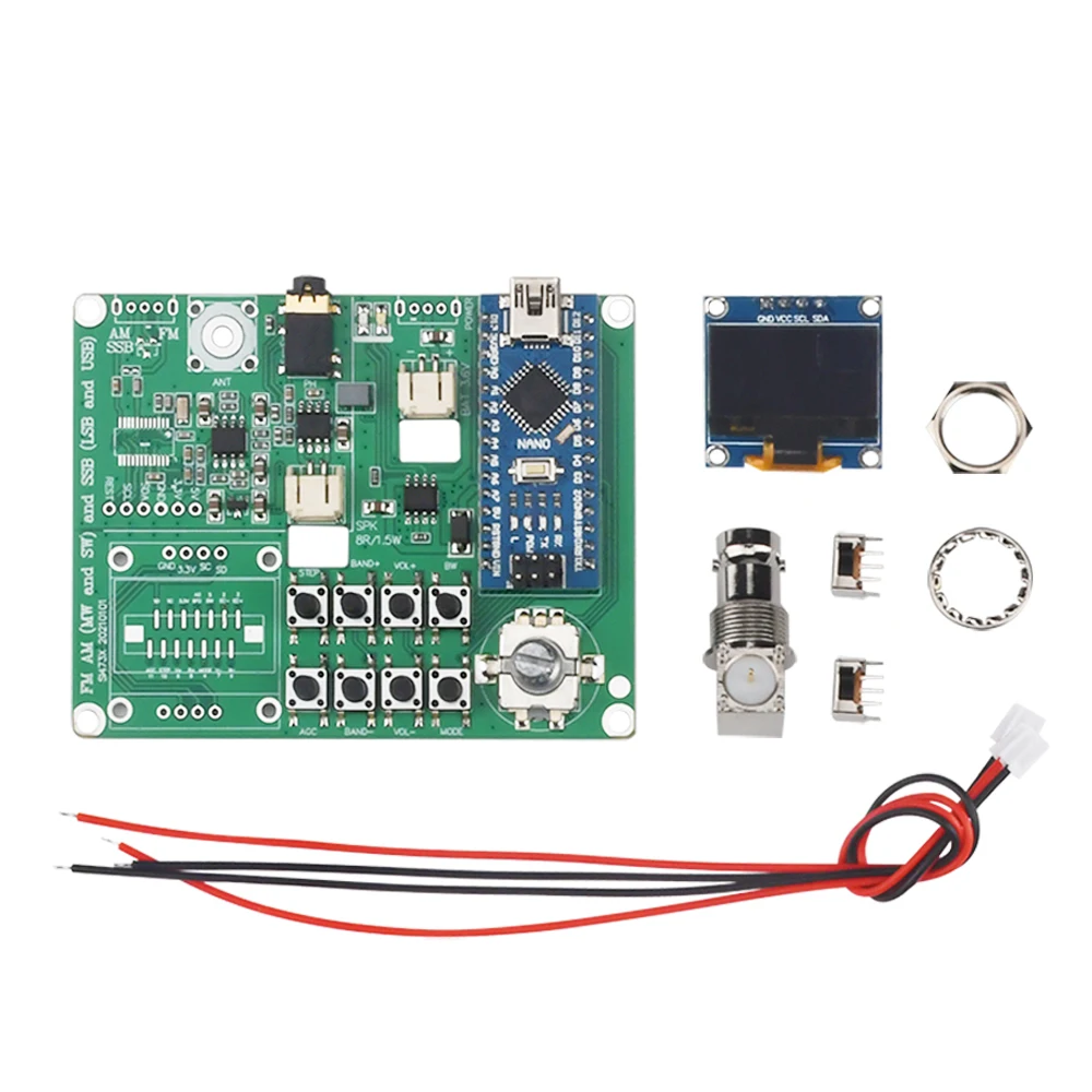 ATS-20 SI4732 Ricevitore radio full band Altoparlante + Antenna Ricevitore DSP SDR Ricevitore radio Kit fai da te