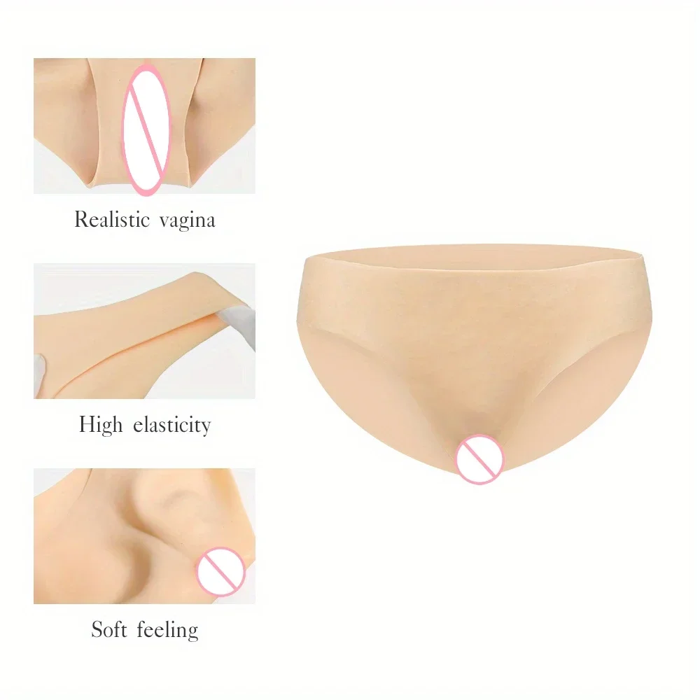 מכנסי סיליקון לקרוסדרסר KOOMIHO, מכנסי וגינה נכנסים לגברים, תחתוני תינוקות, טרנסג'נדר, שימייל, דראג קווין, קוספליי