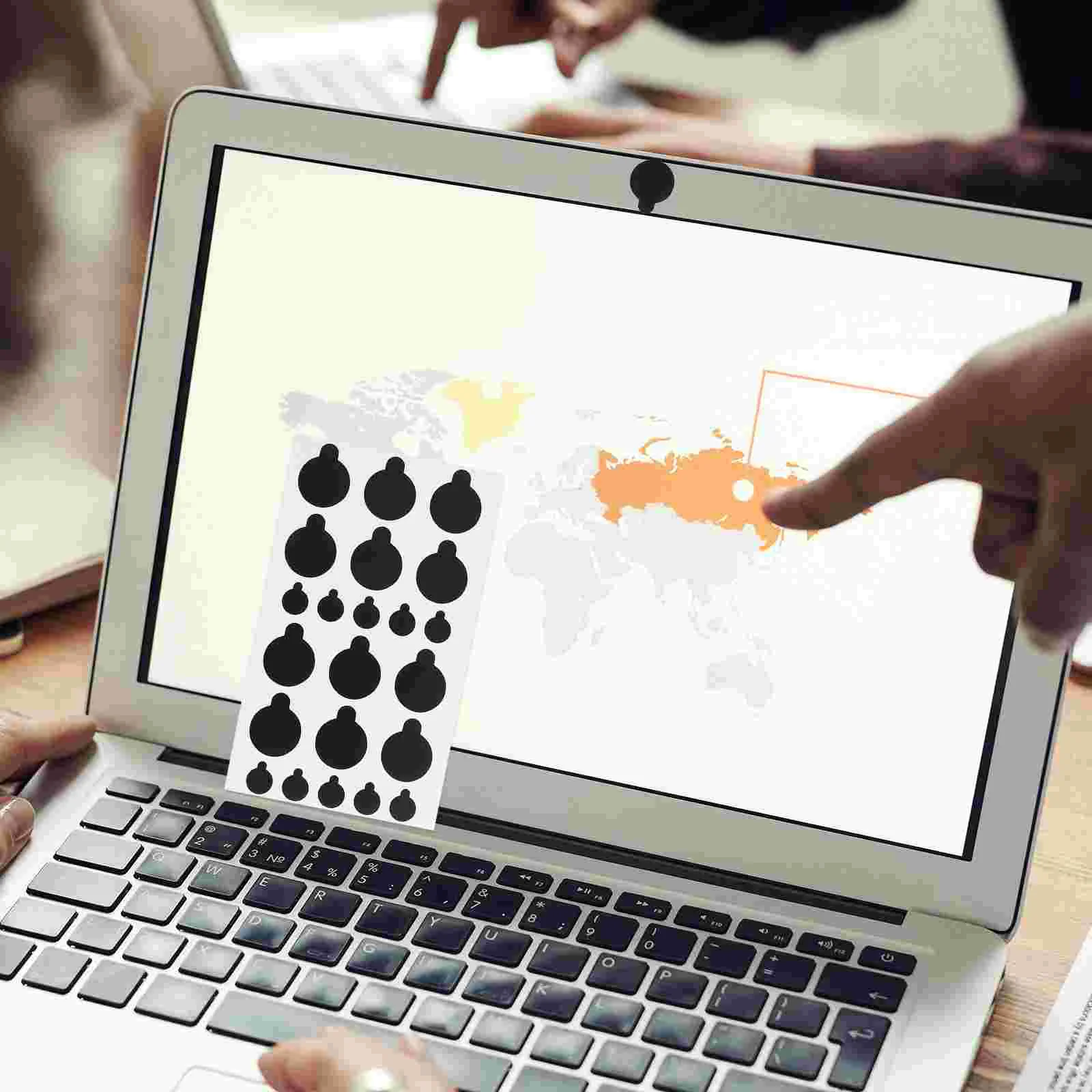 Pegatinas prácticas para cámara, autoadhesivas opacas, sombreado, LED, autoadhesivo de Pvc