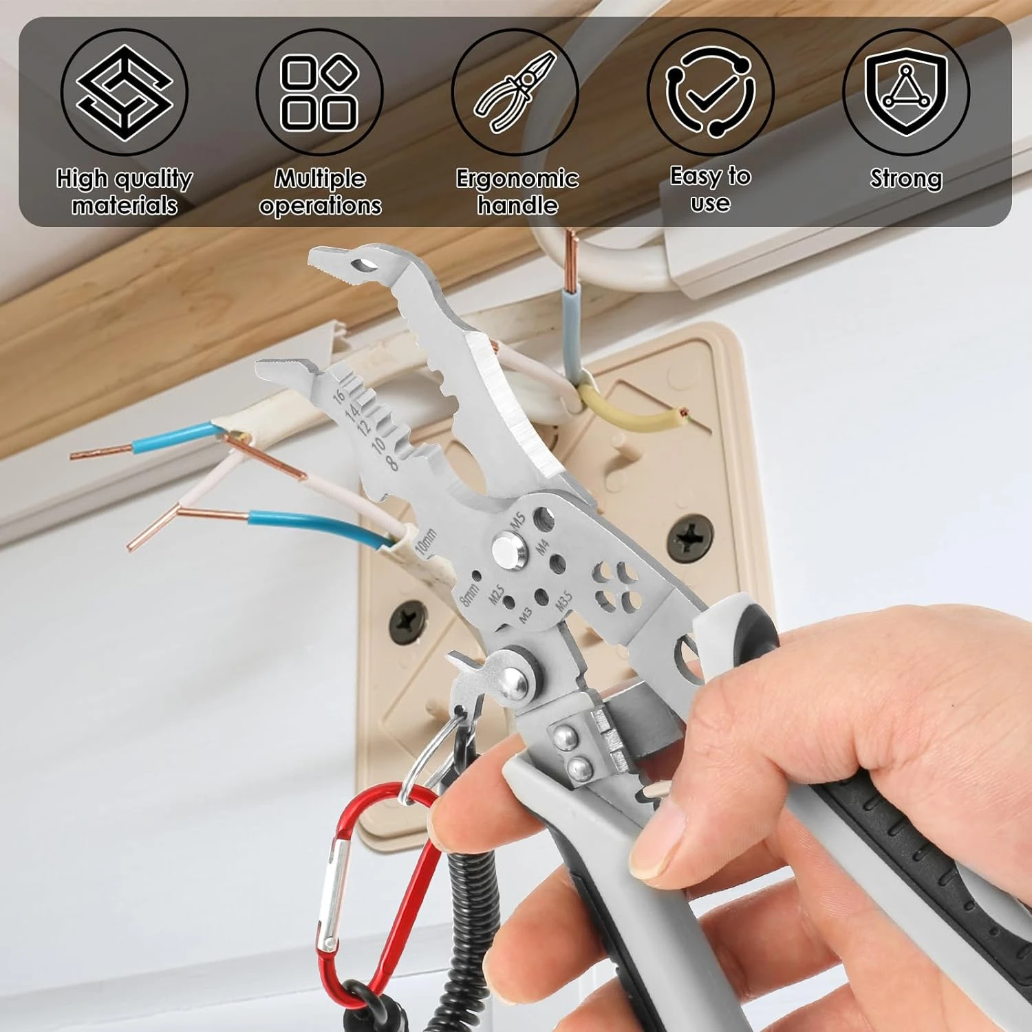 

High-quality, durable and versatile metal wire cutting plier for professional electrical tasks with precise design. Perfect for