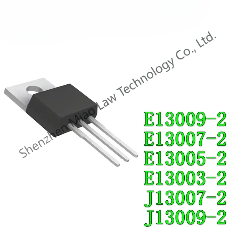 10 piezas MJE13009 a 220 E13009-2, E13009 a-220, E13007-2, MJE13007, E13005-2, MJE13005, E13003-2, MJE13003, J13007-2, FJP13007