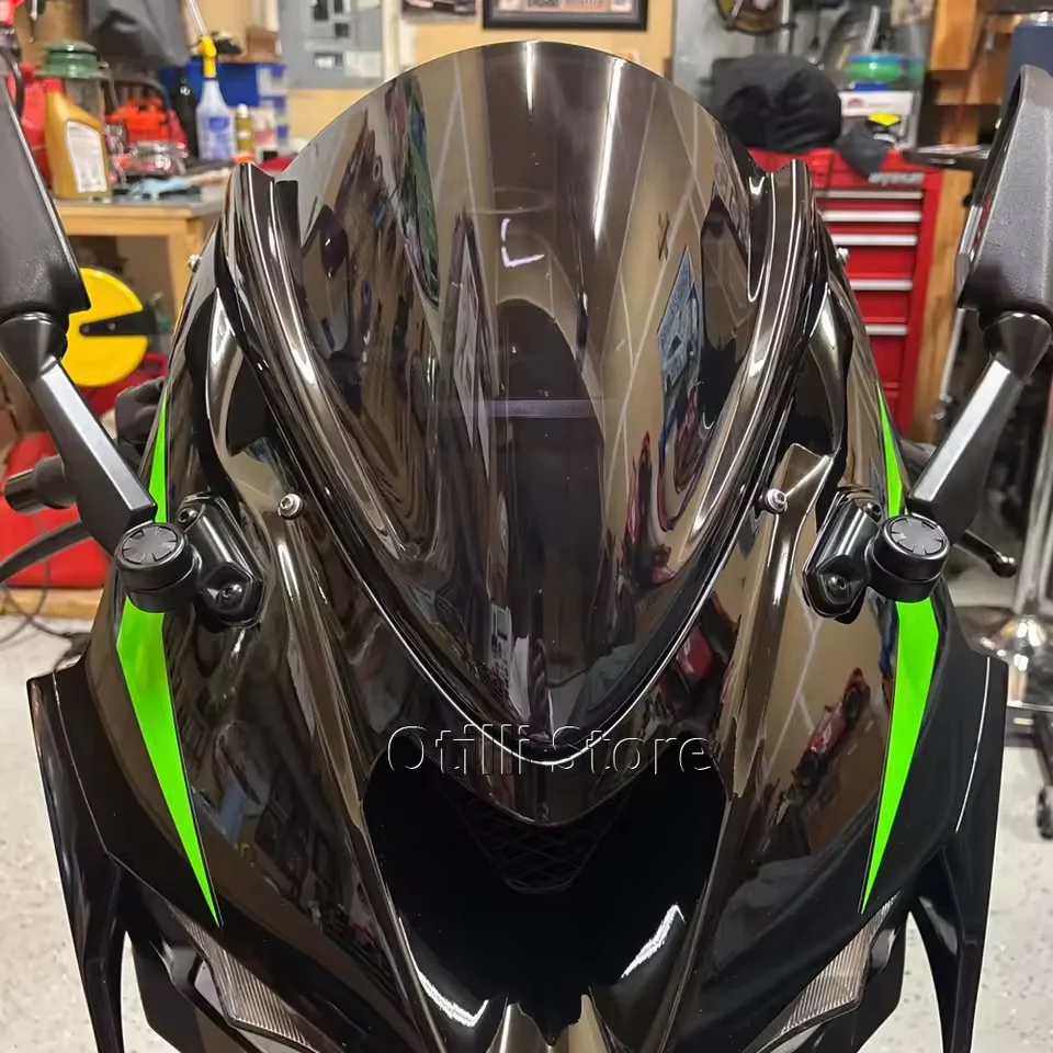 

Windscreen Windshield For Kawasaki NINJA ZX6R ZX-6R ZX 6R Ninja 2024 - 2026 Motorcycle Wind Deflector Double Bubble Wind Screen