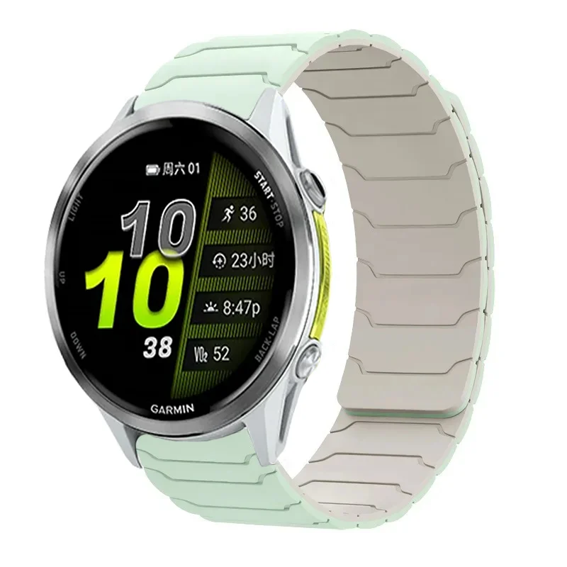 18 20 22 mm Silikonarmband für Garmin Venu 4 3 2 3S 2S Band Forerunner 255 165 265 255S 265S 970/Active 6/5/4 Magnetarmband – Detail 7