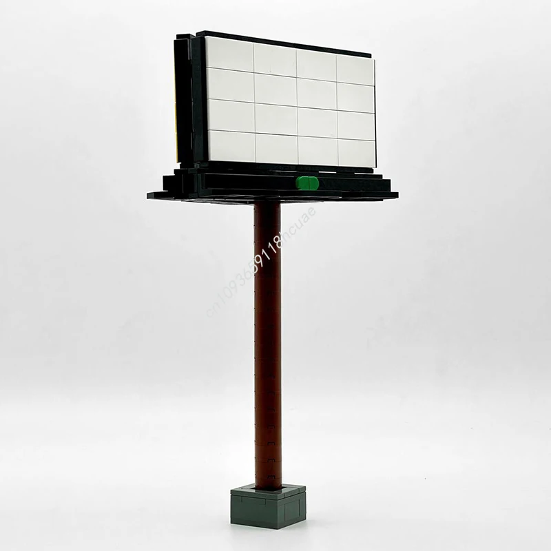 

210 шт. MOC рекламный щит город строительные блоки рождественские игрушки уникальная идея подарка «сделай сам» для взрослых любителей модульные здания детский подарок