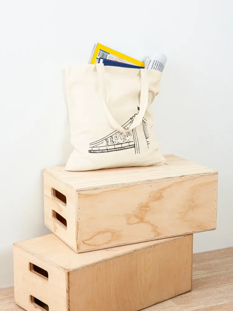 petergwen أنا أحبك جسر حمل حقيبة أكياس الحلوى حقيبة قماش مخصصة أكياس كبيرة للنساء حقيبة تسوق بعجلات