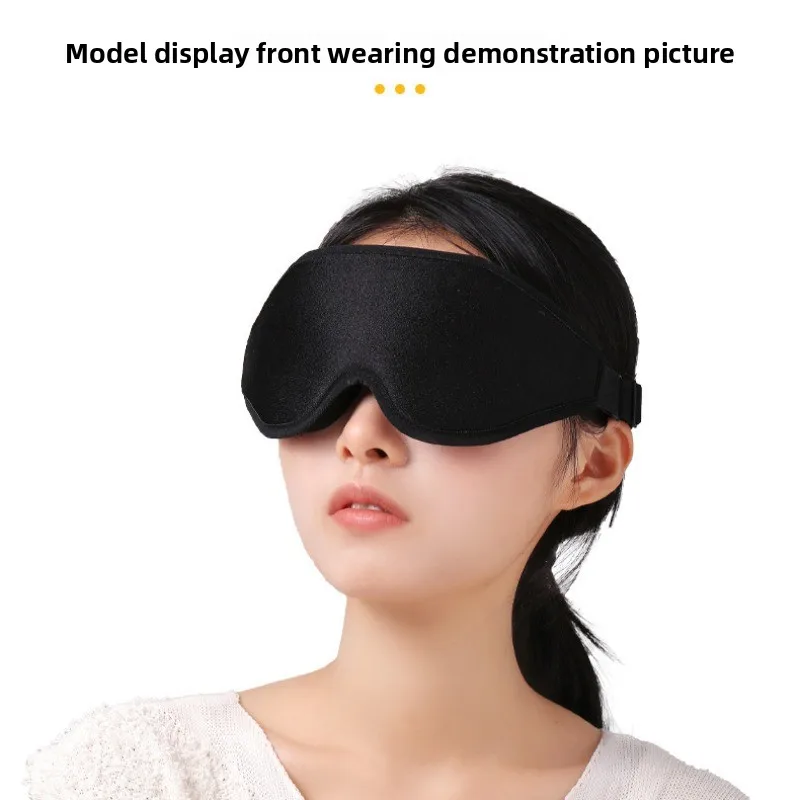 1 masque de sommeil 3D, bandeau pour les yeux, aide au sommeil, en mousse à mémoire de forme douce, cache-yeux, bloque 99 % de la lumière, couleur unie.