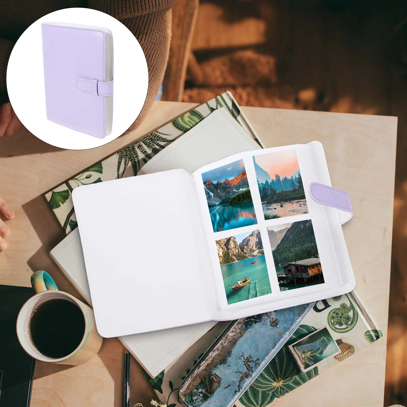 

256 Pockets Pu Photo Album Portable For Storage Decorative Album Smooth Texture Gift Idea Birthday Wedding