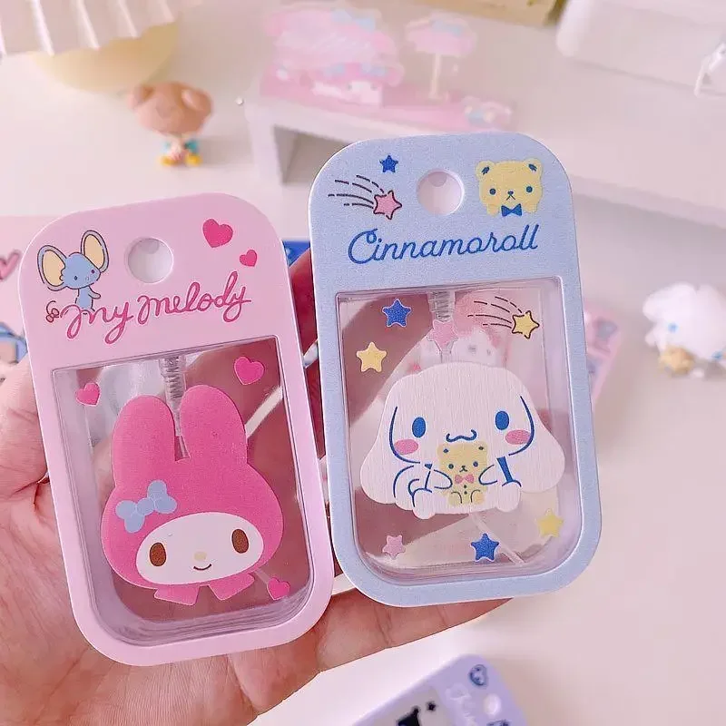 45ML Sanrio Anime HelloKitty Plastic Dispensed Spray Bottle Kawaii Cinnamoroll My Melody ABS Travel Portable Pendant Girl Gift