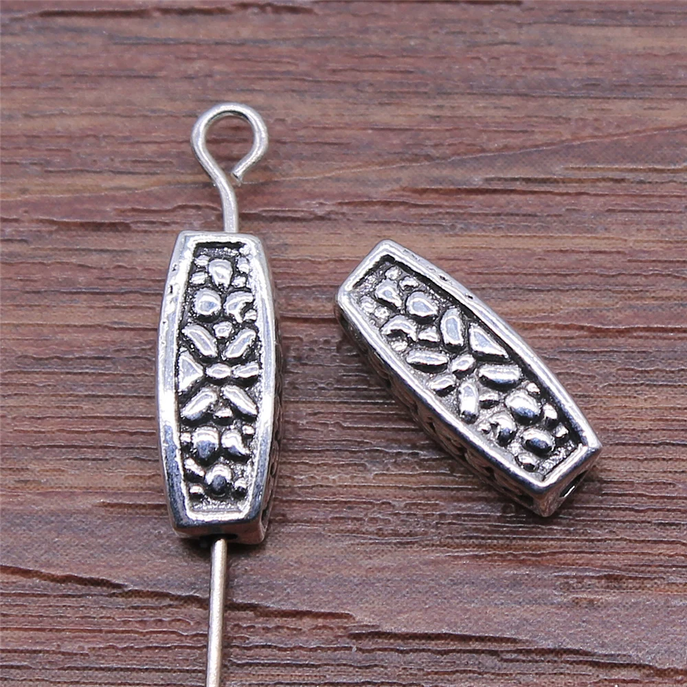 WYSIWYG 10pcs Trendy Jewelry Findings Handmade Diy Craft Long Carved Beads 3 Colors Charms 5x13mm
