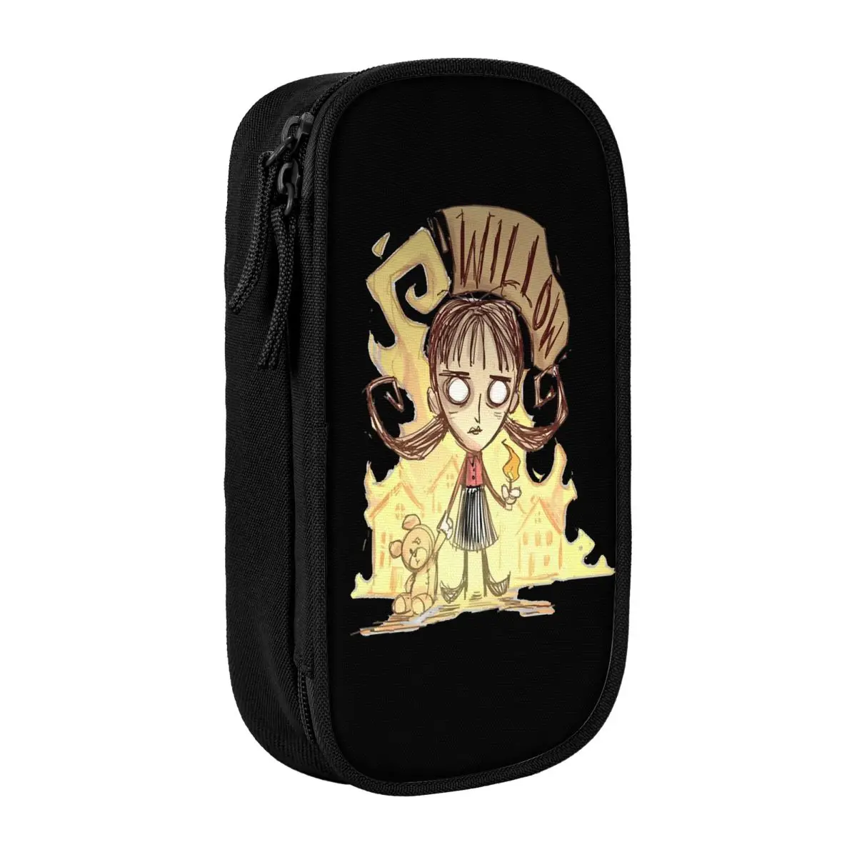 Diversão não morrer juntos Willow Paint Pencil Case Penholder Bolsa de grande capacidade Estudantes Presente escolar Papelaria
