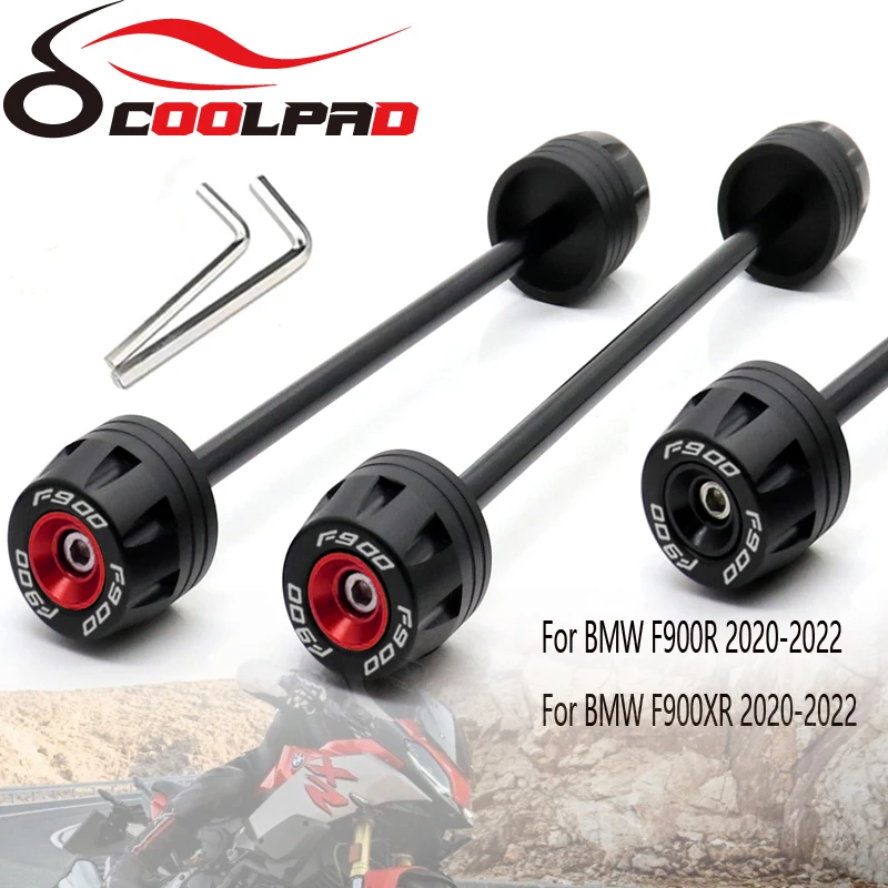 

For BMW F900R F900XR F900 R XR F 900R 900XR 2020-23 Motorcycle Accessories Front & Rear Axle Fork Crash Sliders Wheel Protector