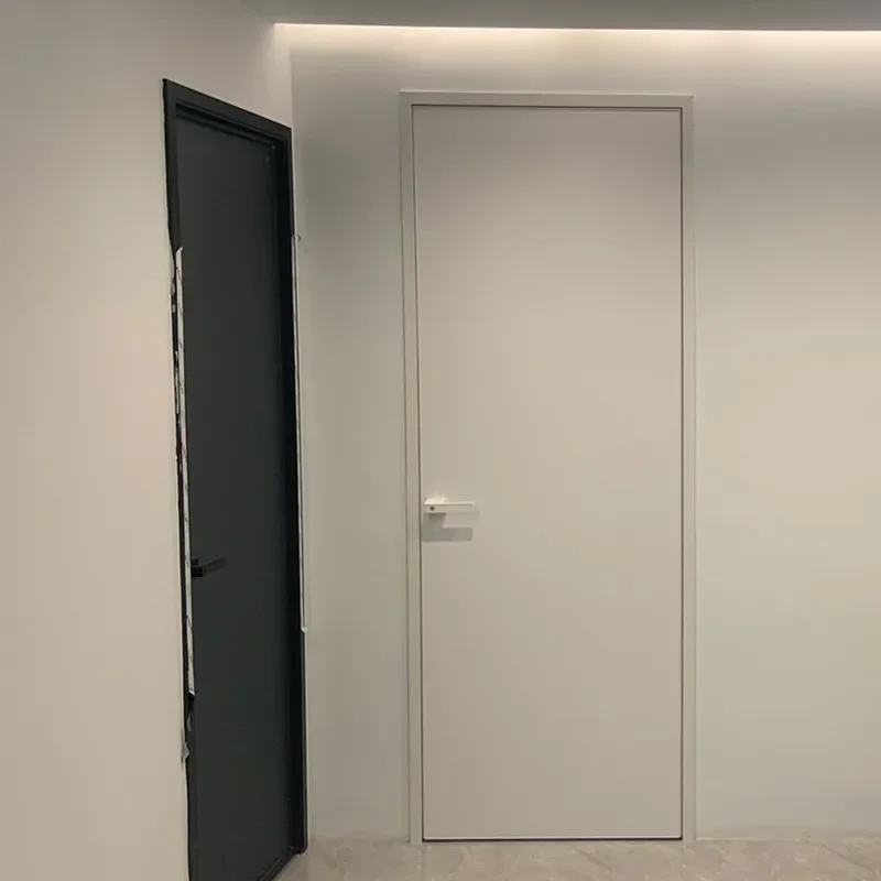for Aluminum Alloy Wooden Door Full Set Invisible Door Minimalist Room Italian Living Room Modern Simple Bathroom Toilet Door