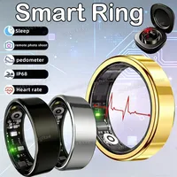 Nuevo Anillo Inteligente 2026 con Monitor de Frecuencia Cardíaca, Presión Arterial, Sueño y Seguimiento de Movimiento, Resistente al Agua IP68, para Hombres y Mujeres, Regalo para las Fiestas