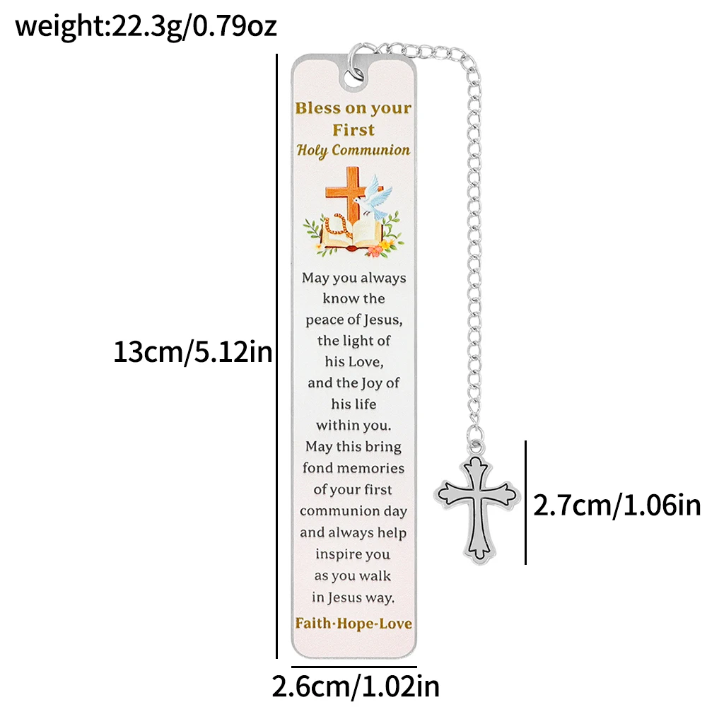 2026 First Communion Gifts for Girls 1st Holy Communion Gift for Teen Girls Kids Religious Bookmarks Catholic Bookmark view 6