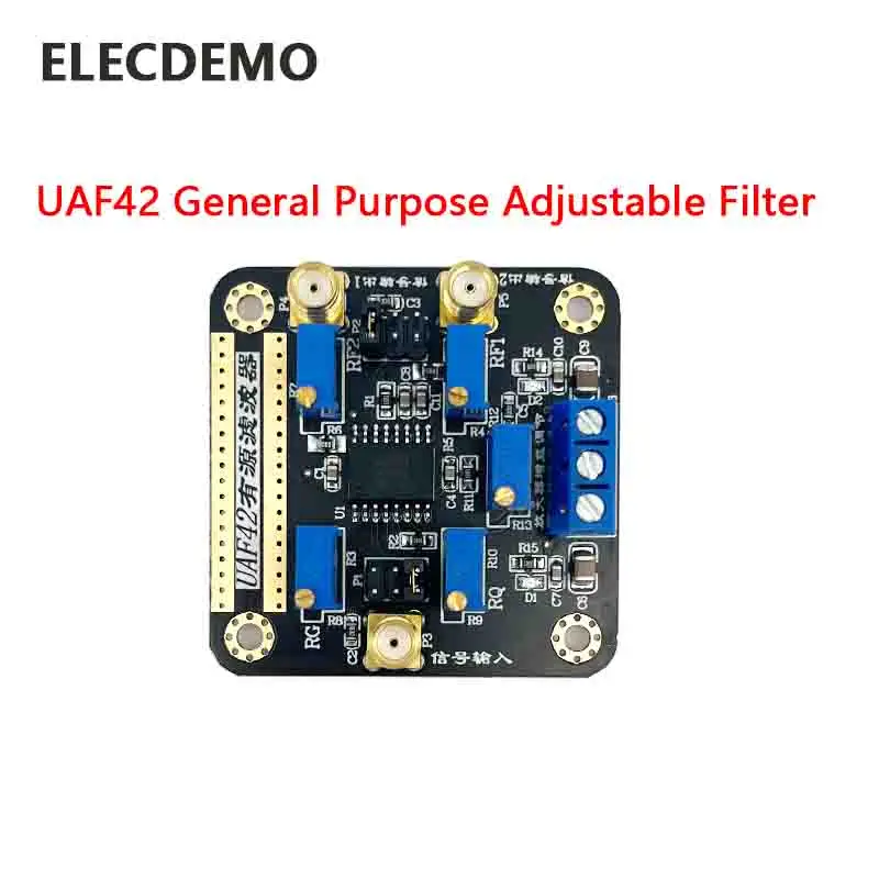 

UAF42 high pass low pass bandpass filtering active filter module low pass filtering tunable filter