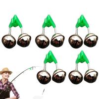 Twin Bell Night Fishing Alarm Clip Fishing Accessories Fish Bait Alarm 5 Pieces Fishing Alarm Clip High Strength Bite Bait Alarm