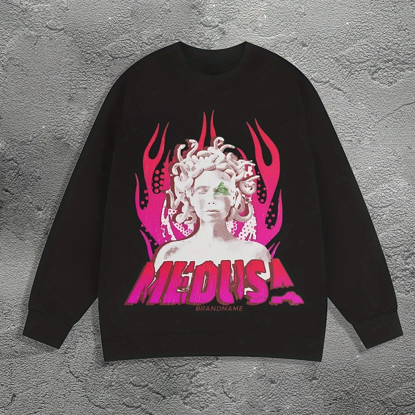 

Retro Graphic Printing Autumn and Winter Men's and Women's Sweatshirts Casual Loose Outdoor Street Sports Training Brand Fashion
