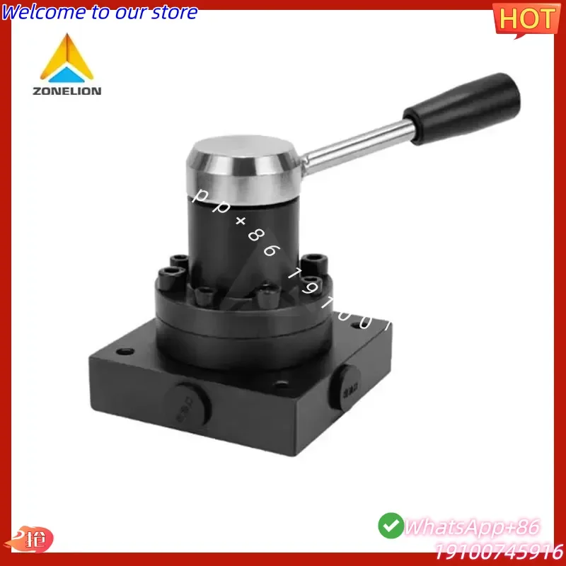 CE Certificate Manual Lever Operated 3 Position 4 Way Hydraulic Oil Flow Switching Control Directional Valve
