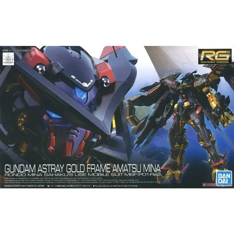 En Stock Original Bandai Gundam FRS RG 1/144 ASTRAY marco dorado AMATSU MINA Anime figura de acción ensamblaje modelo colección juguetes WB