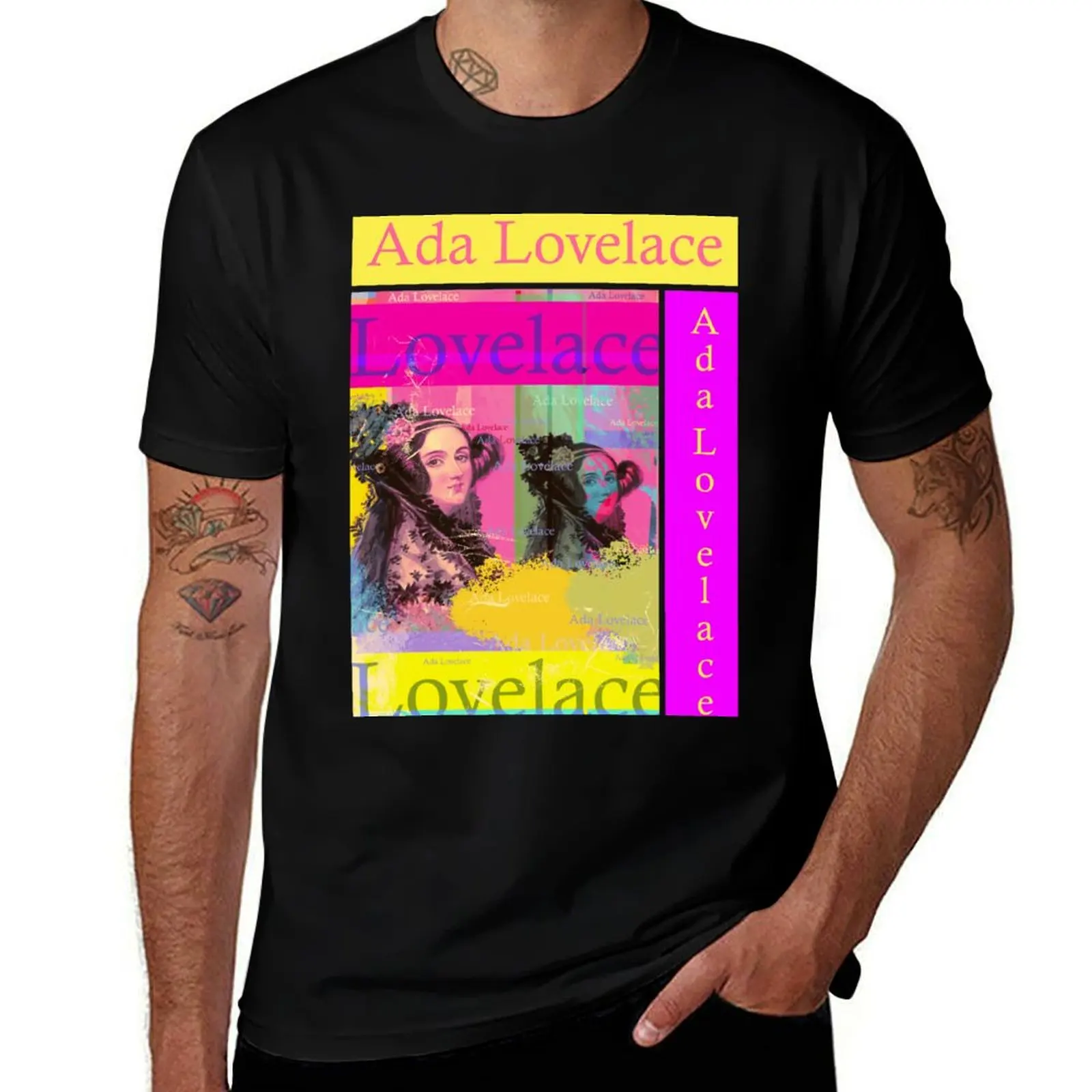 Ada Lovelace portrait, aesthetic, famous mathematician T-Shirt Comfort Stretch Tee Shirt