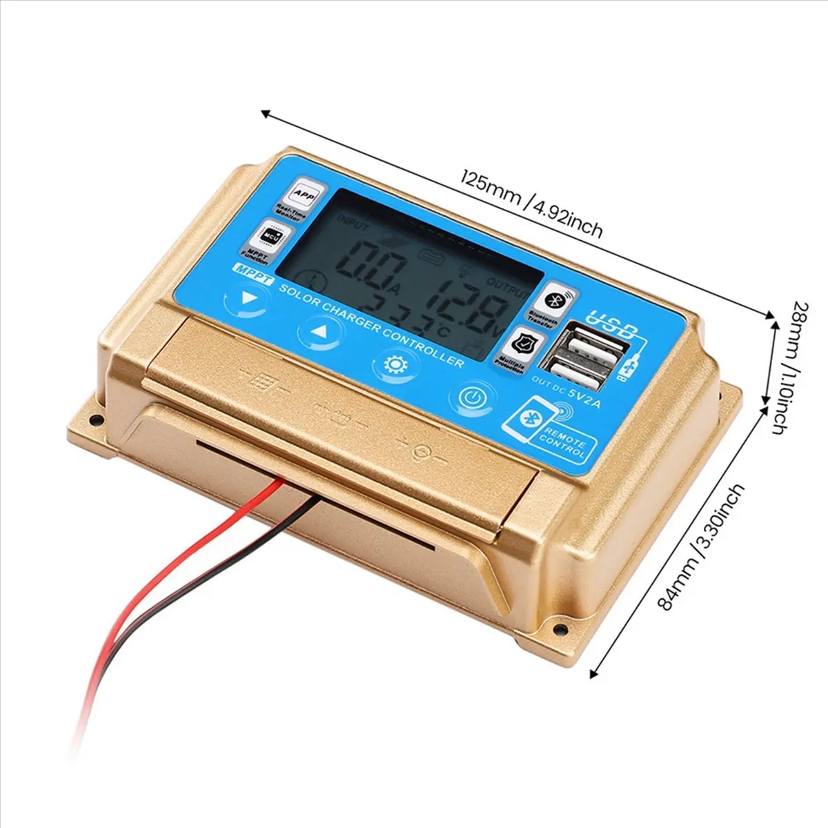a73t-ソーラーコントローラー-bluetooth-12v-24v-ソーラーチャージコントローラー付き適応型-mppt-ソーラーコントローラー-30a
