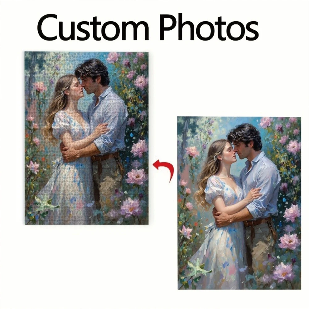 35/300/500/1082pcs Personalized Custom Photo Puzzle Couple Photos Friends A Memorable Keepsake Or A Special Celebration