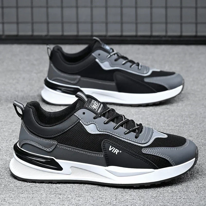 Male Sneakers Fashion Casual Shoes Light Soft Breathable Vulcanize Shoes Men Trend Lightweight Tennis Shoes Men Running Sneakers