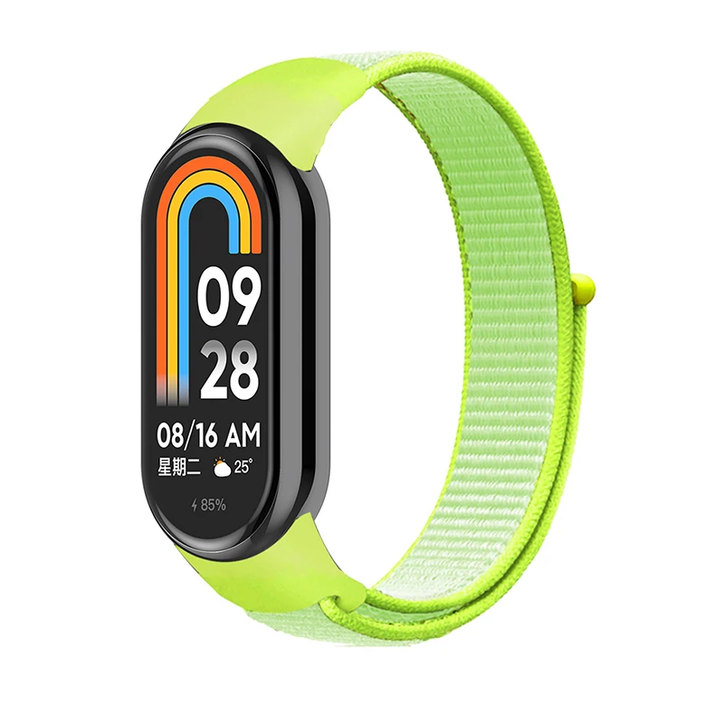 Nylon Loop Strap Voor Xiaomi Mi Band 10 9 8 NFC SmartWatch Polsband Correa Vervanging Sport Pulsera voor Miband 8 9 10 Armband