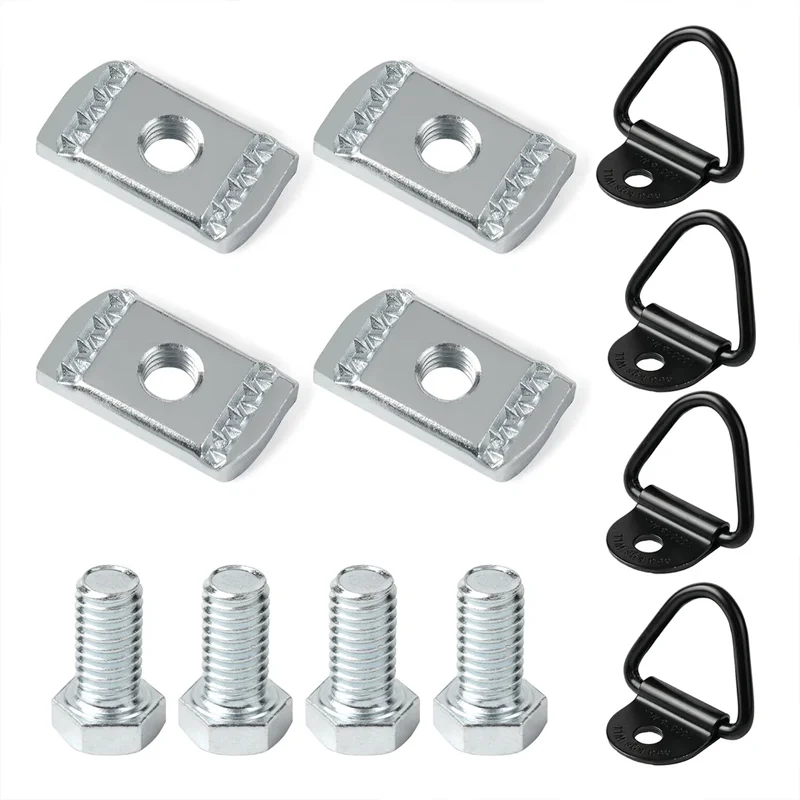 

4SET Truck Bed Rail Mounting Cleats Utili Track Kit Fits Nissan Frontier Titan