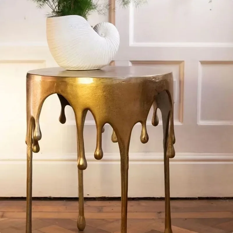 아트 판매 사무실 모델룸 거실 입구 물방울 작은 사이드 테이블 커피 테이블