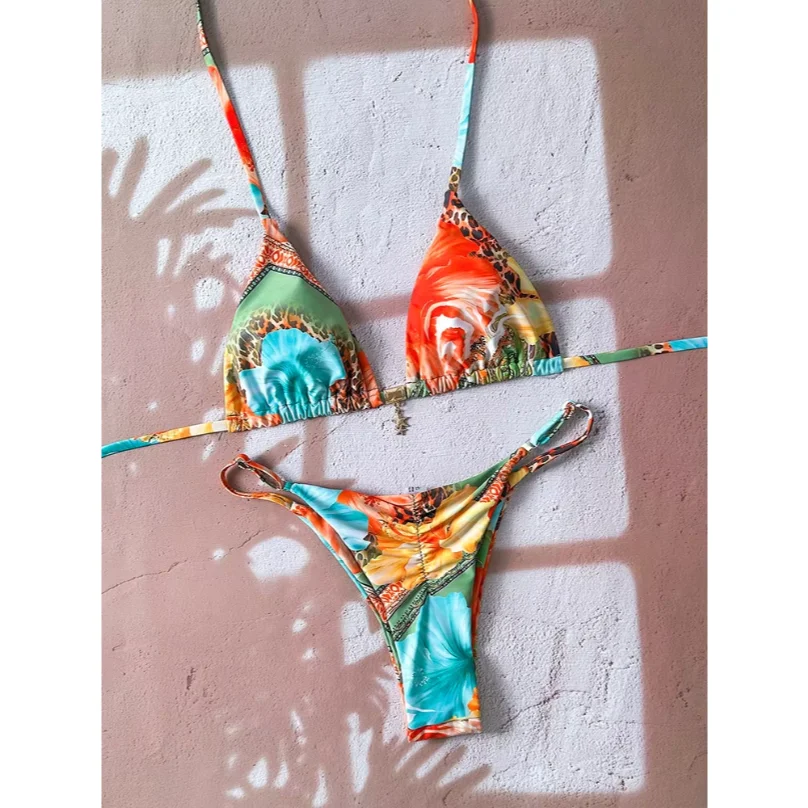 

Micro Bikini Women Swimsuit Two-Piece Bathing Suit Woman Swimwear 2026 Sexy Leopard Push Up Thong Bikinis Sets Beachwear Summer
