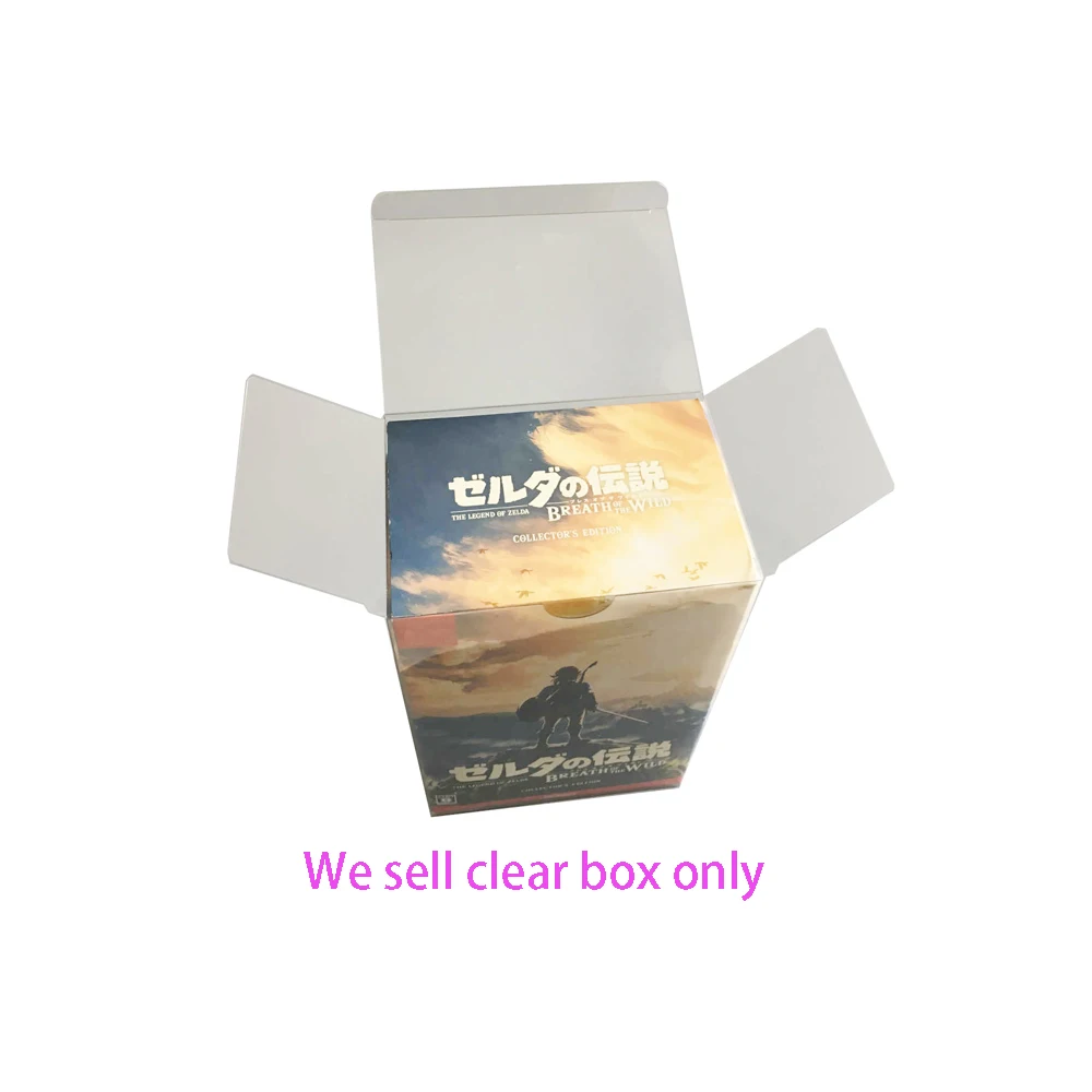 Transparent PET protective cover For Switch NS The Legend of Zeldr: Breath of the Wild Japan version storage display box Collect