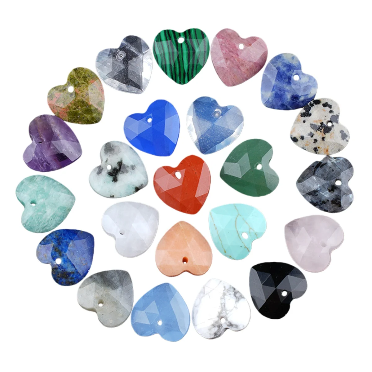المبهر 13 مللي متر اللابرادوريت الأوجه القلب حجر الخرز 5 قطعة كريستال سحر ل الحب صنع المجوهرات الأوجه قلادة الأحجار الكريمة