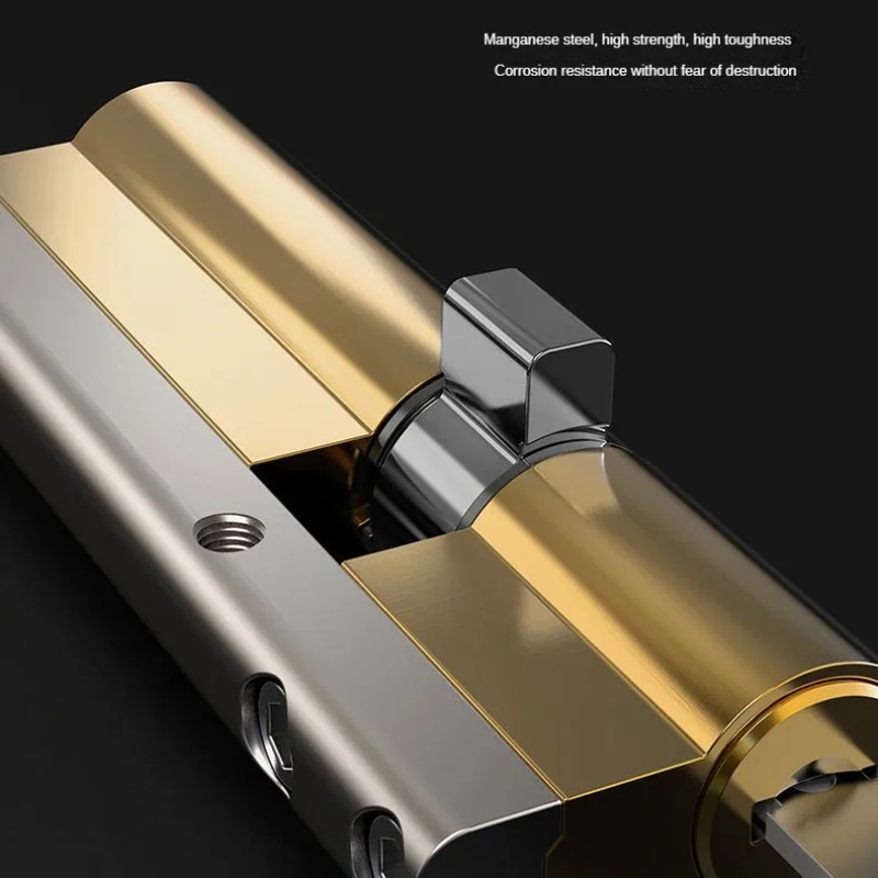 High Quality European Standard Cylinder Super C-level Anti-theft Door All Copper Lock Core, Household All Metal 8pcs Master Keys