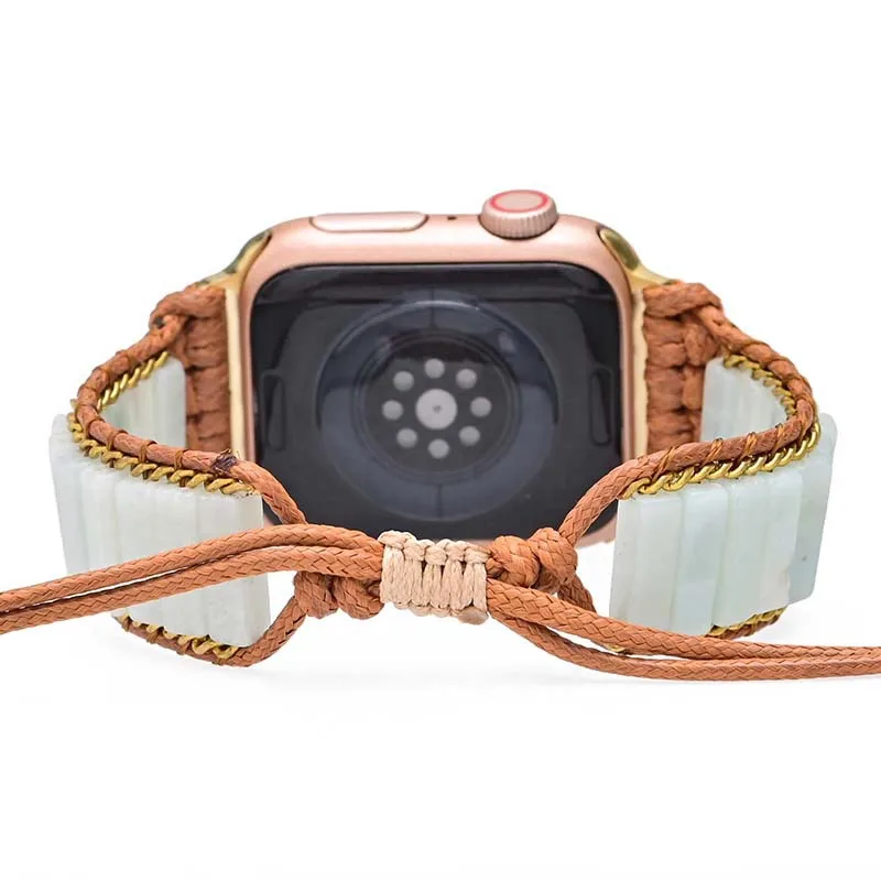 Strap For Apple Watch Band Ultra 49mm 45 41 44 40mm Women Bracelet Multilayer Natural Stone Beaded Jewelry Wristband For iWatch