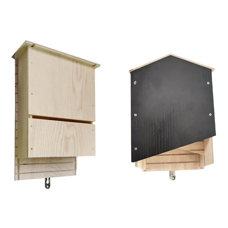 Best Large Outdoor Bat House, Huge Wooden Box, Weatherproof, Untreated Spiral Bat House, Shelter, Garden Accessories