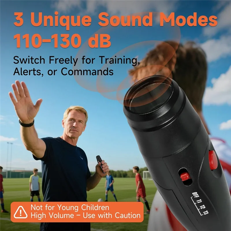 ABKQ-Emergency Whistle No-Blow Whistles 3 Pack Electronic For Coaches, Referees, Teachers, For Emergency Use