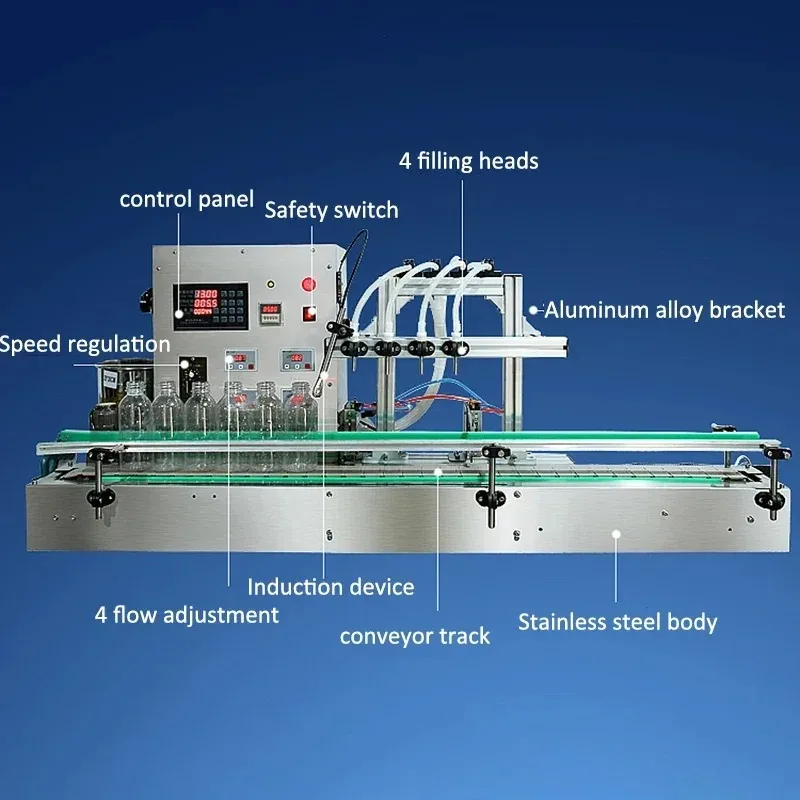 

Upgrade New Liquid Filling Machine Assembly Line Conveyor Conveyor Dispenser Automatic Intelligent Multi-head Filling