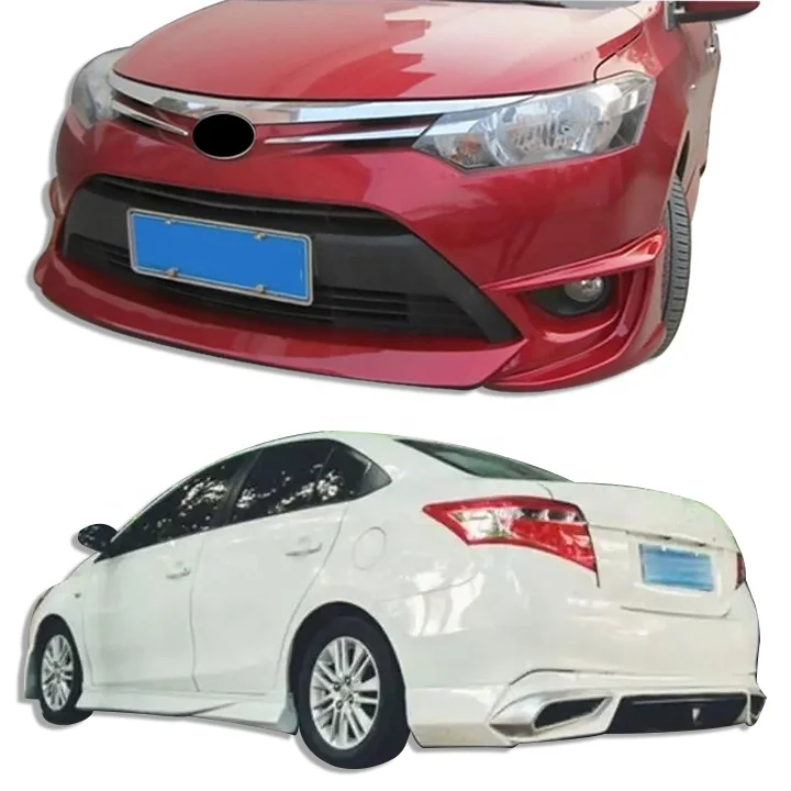 

Factory Direct ABS Material Car Bumper Front Lip Rear Lip Side Skirts for Toyota VIOS 2014-2016 Car Bodykit