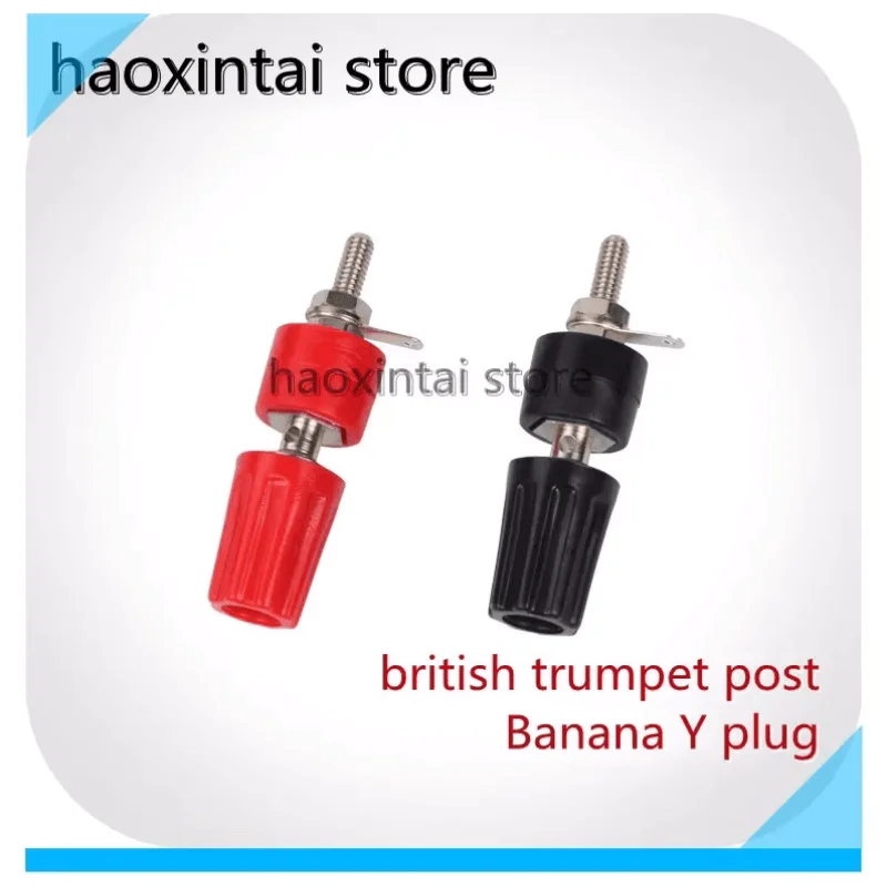 Black and red (pair) amplifier speaker terminal 4MM banana socket LS3 5A terminal,1 pair =2pcs