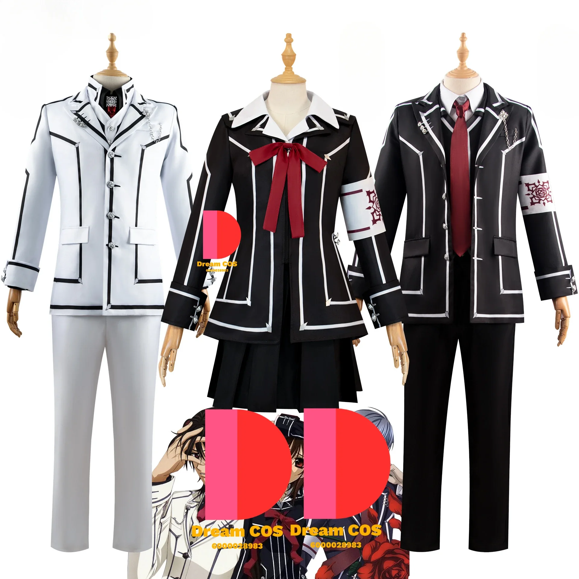 Anime Vampiree Knightt Kuran Yuki Hot Cosplay Costume Photo-Ready Dress Uniform Skirt Suit Halloween Party for Women Outfit