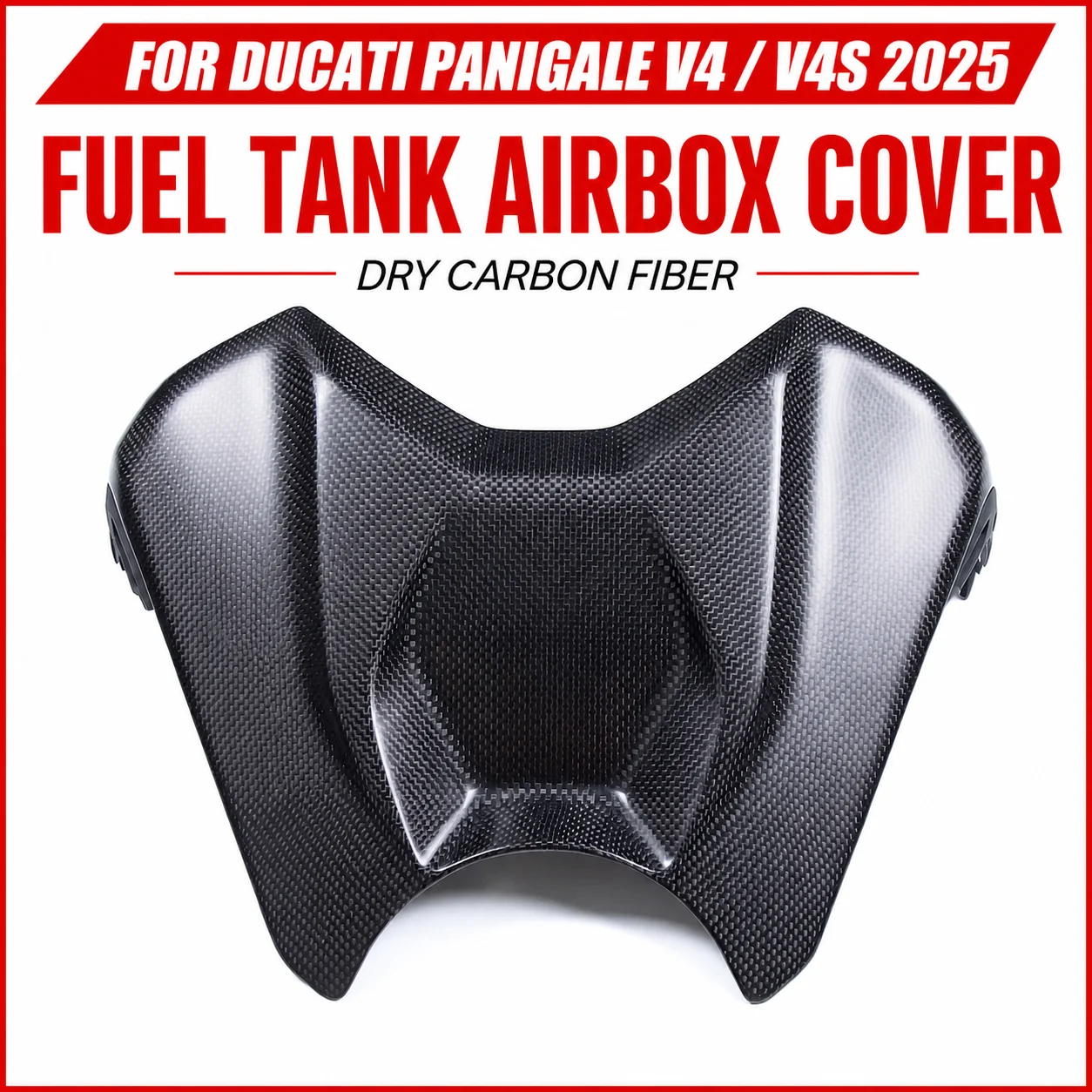 

Fuel Tank Airbox Cover For Ducati Panigale V4 2025 Dry Carbon Fiber Motorcycle Accessories