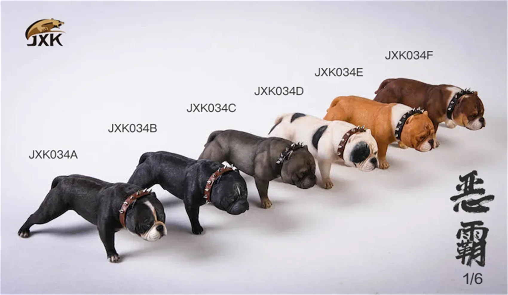 1:6 Scale American Bully pitbull Dog Pet Healing Figure Canidae Animal Collector Toy Resin Desktop Decoration Gift