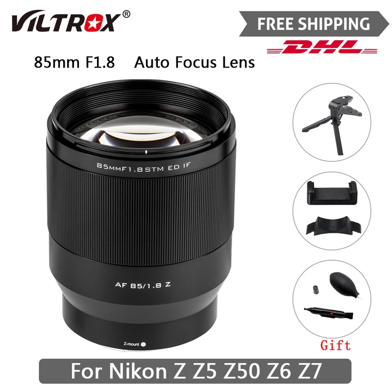 

Viltrox 85mm F1.8 For Nikon Camera Z Mount Auto Focus Full Frame Fixed Portrait Lens Like Nikon Z5 Z50 Z6 Z7 Z6II Free Shipping